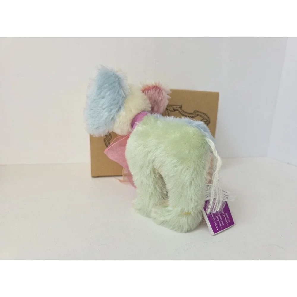 Jaymar Creations Trixie elephant w/ box and tags mohair colorful